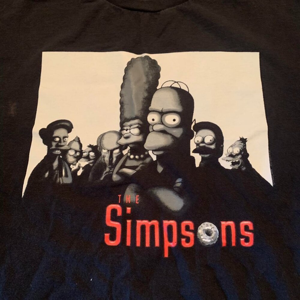 Vintage black and red Simpsons t-shirt
